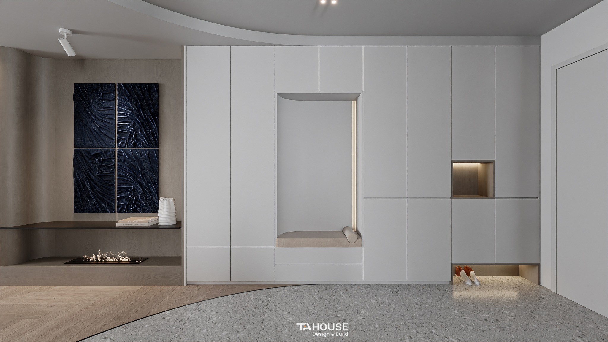 thiết kế nội thất chung cư 2 phòng ngủ