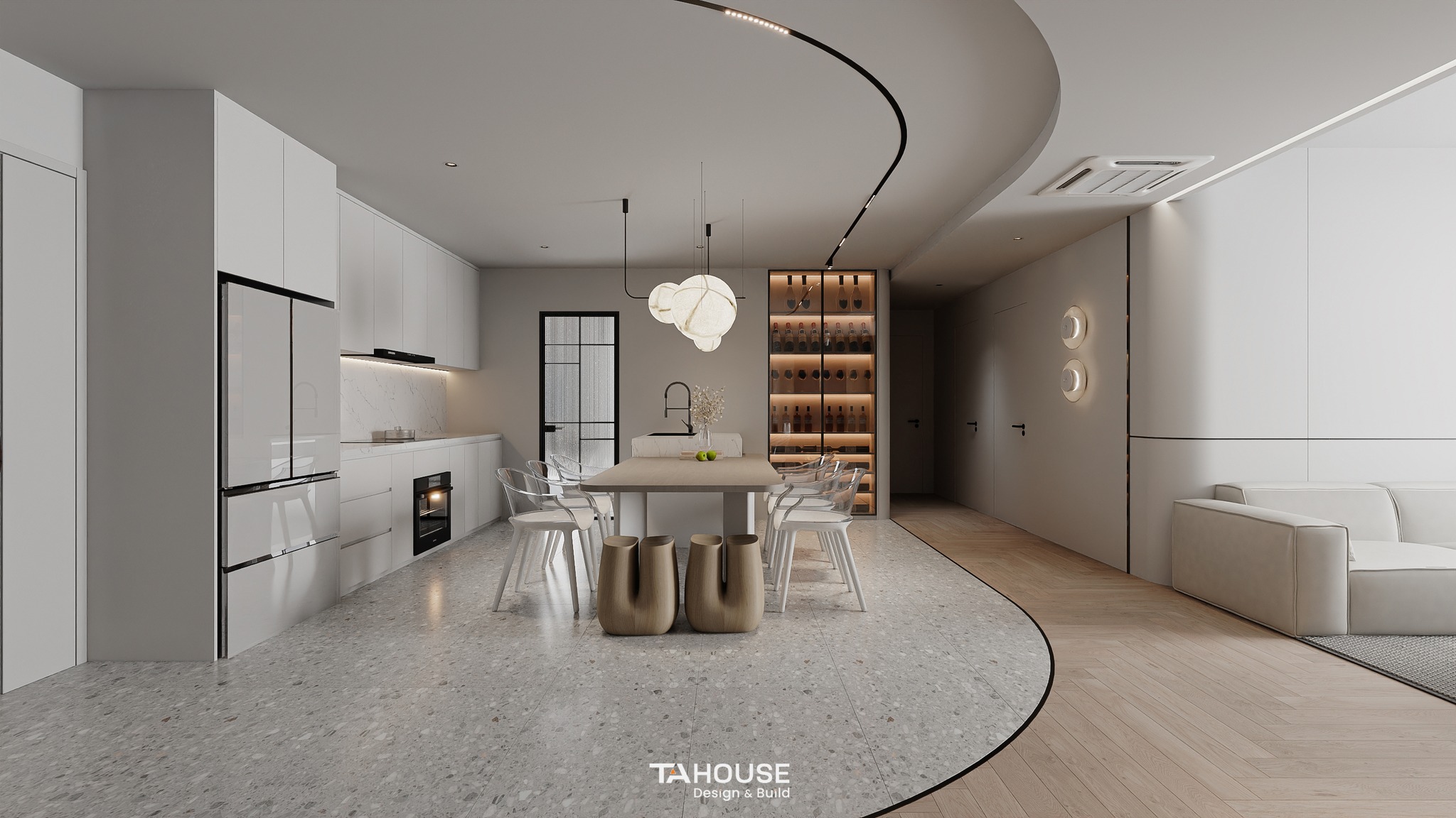 thiết kế nội thất chung cư 2 phòng ngủ