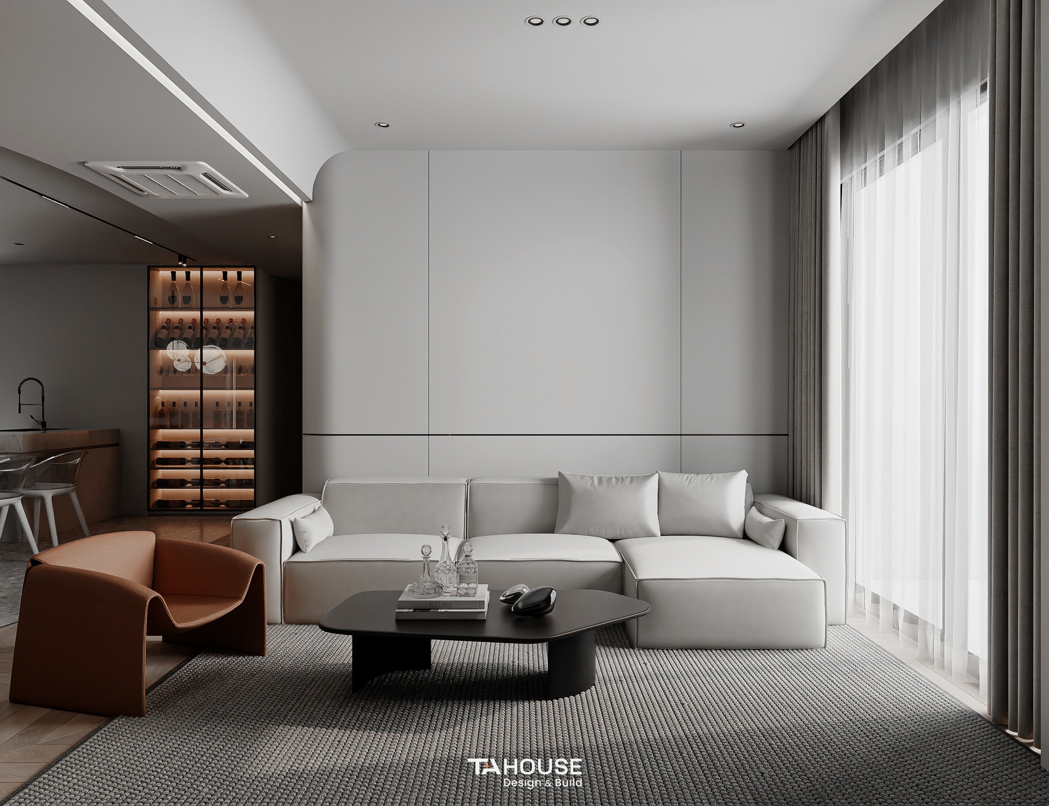 thiết kế nội thất chung cư 2 phòng ngủ