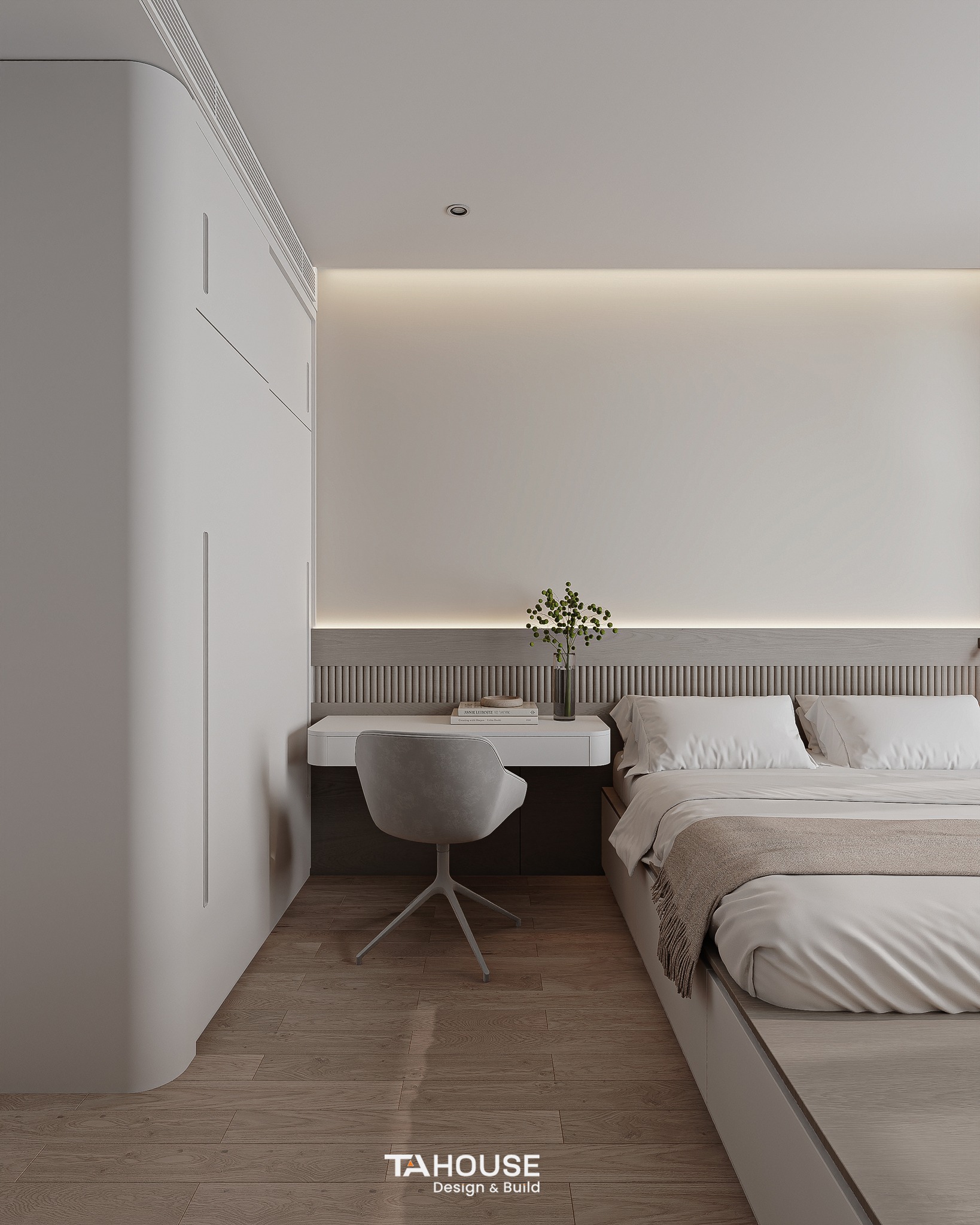thiết kế nội thất chung cư 2 phòng ngủ