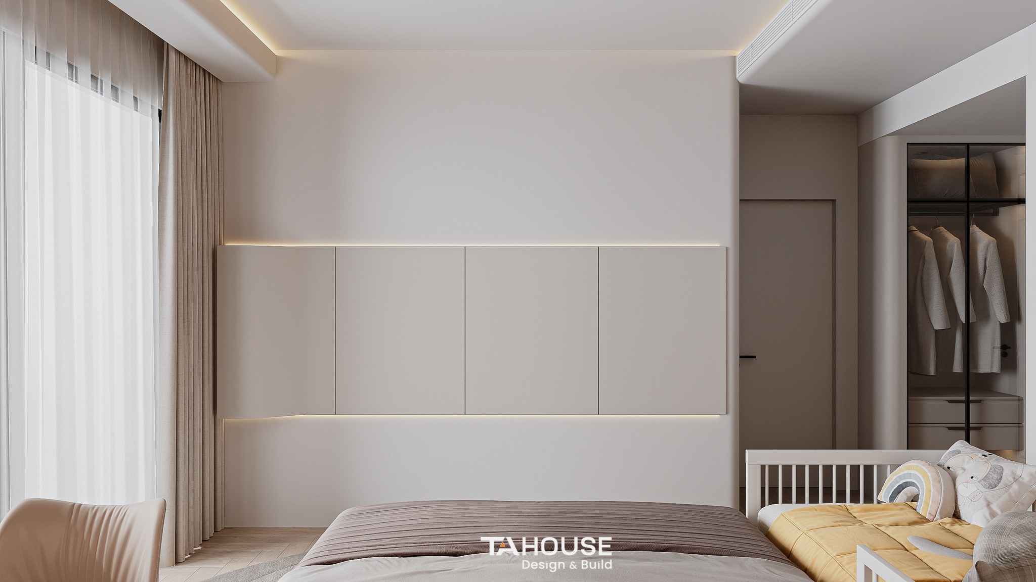 thiết kế nội thất chung cư 2 phòng ngủ