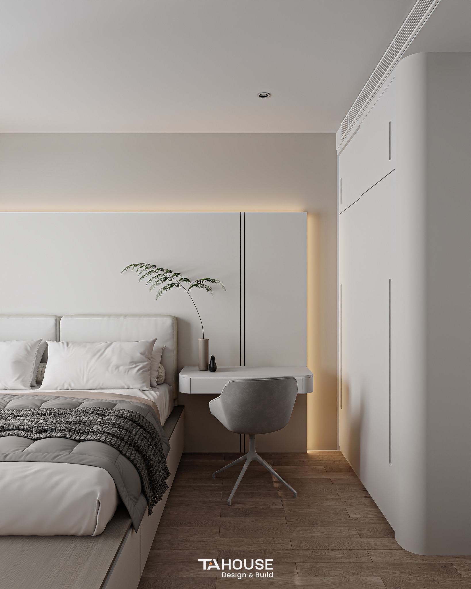 thiết kế nội thất chung cư 2 phòng ngủ