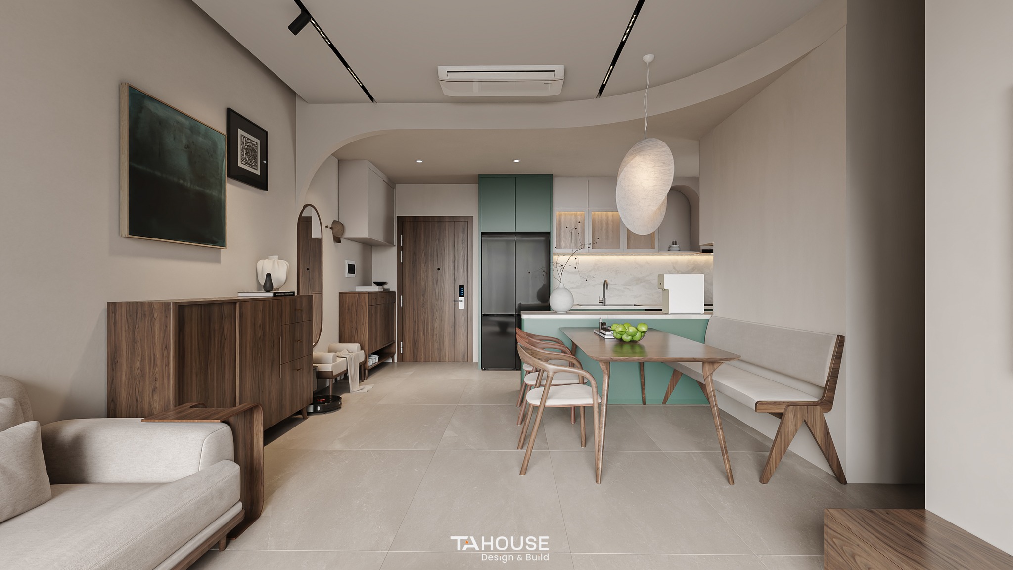 phong cách thiết kế nội thất phòng khách, hiện đại