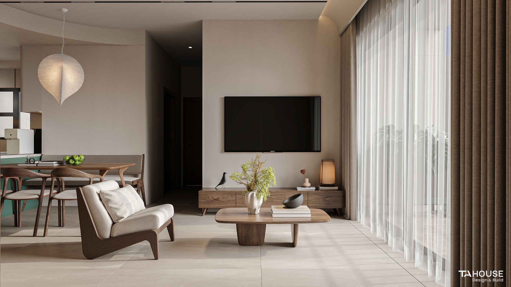 phong cách thiết kế nội thất phòng khách, hiện đại