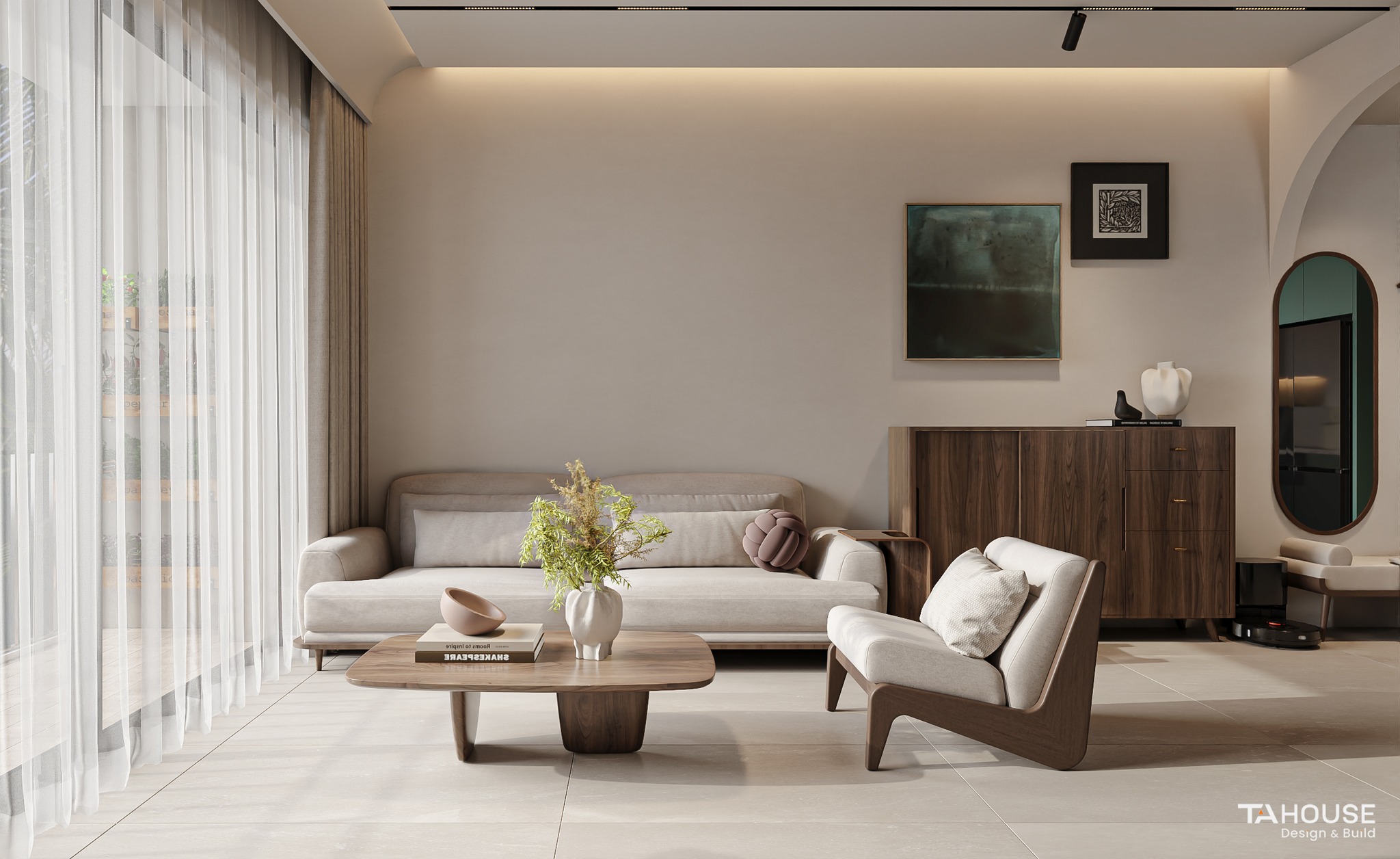 Thiết kế nội thất căn hộ Celesta Rise Nhà Bè 96m2 - TA HOUSE