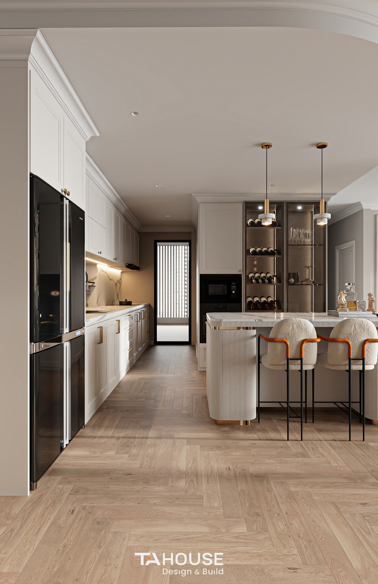tối ưu không gian, hiện đại, thiết kế bếp, chung cư