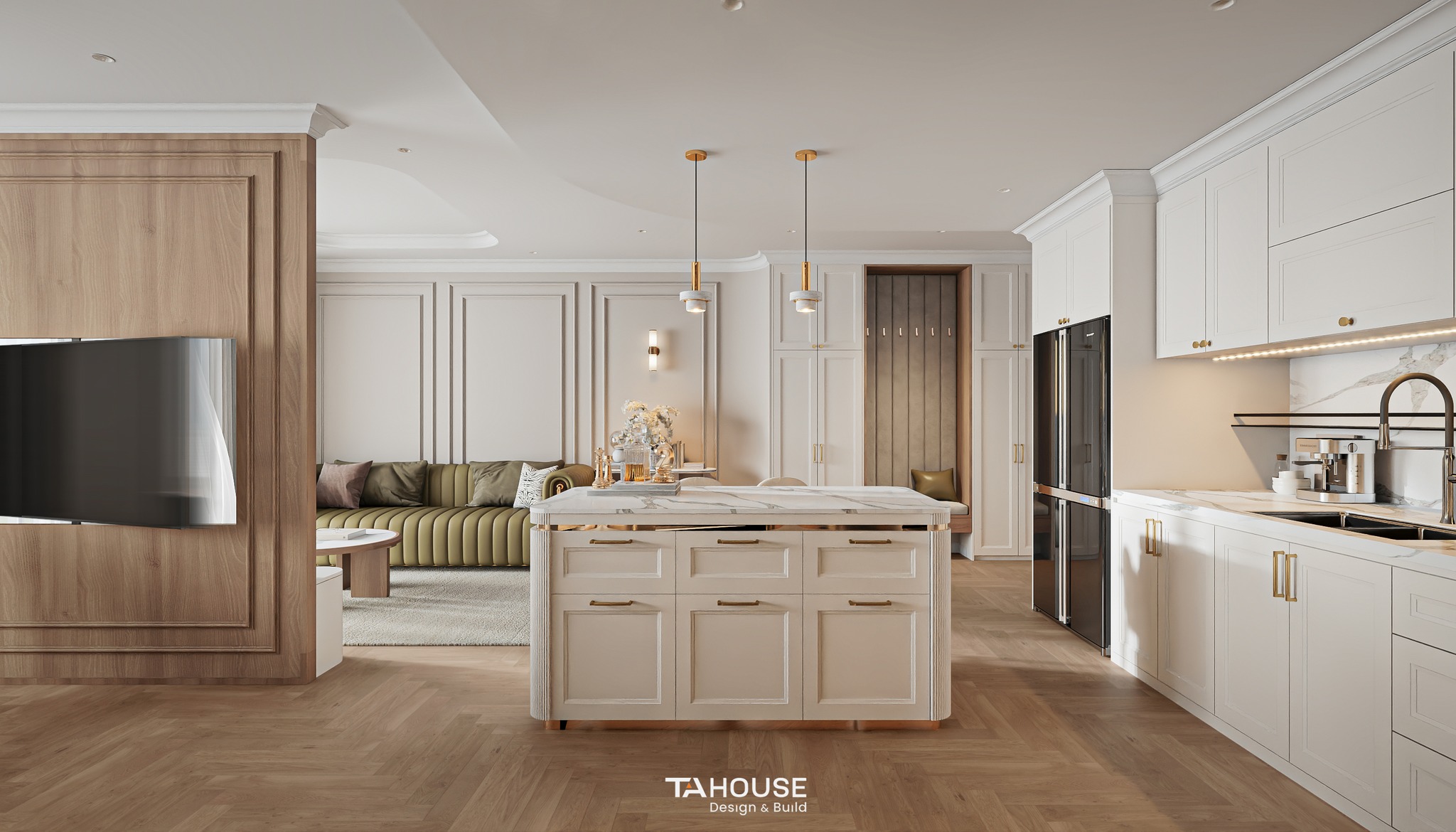 Thiết kế nội thất căn hộ quận 7 - Phong cách Tân cổ điển