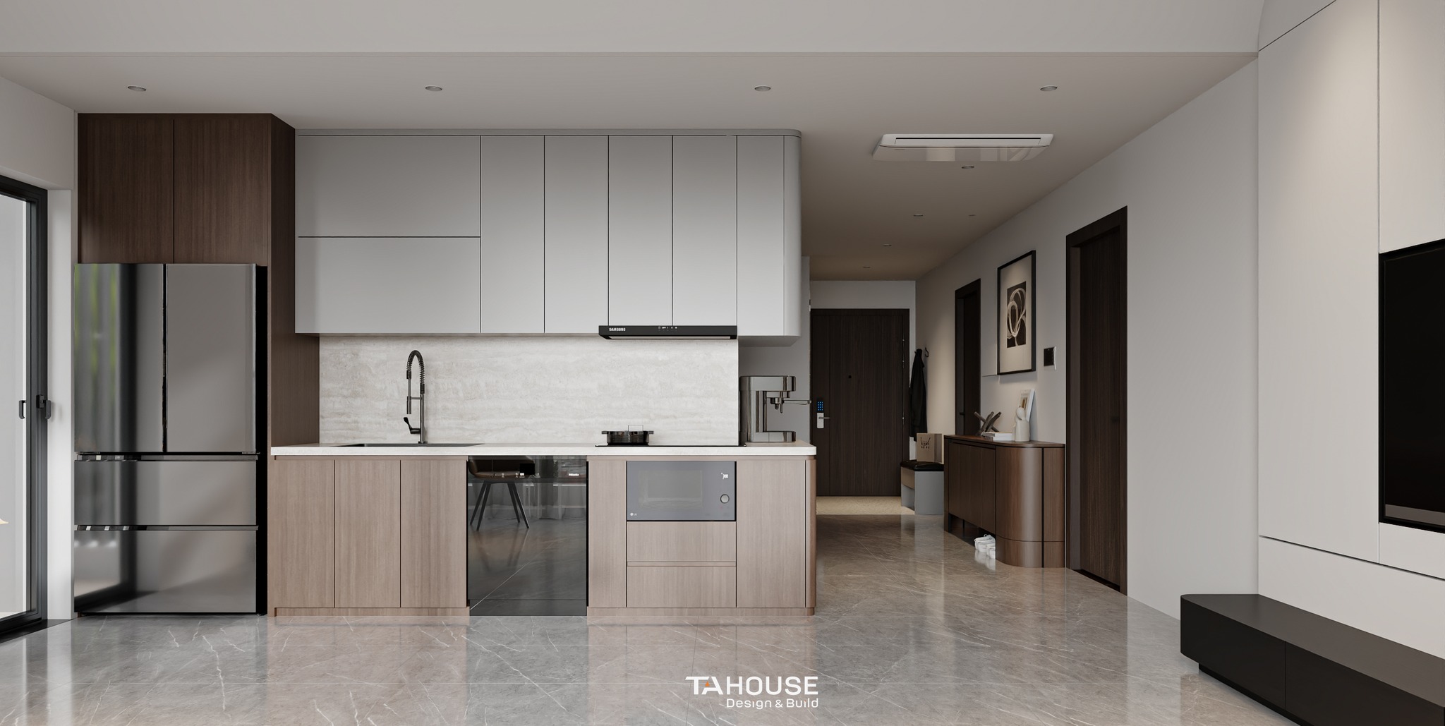 Thiết kế nội thất chung cư quận 2 - Hiện đại tối giản