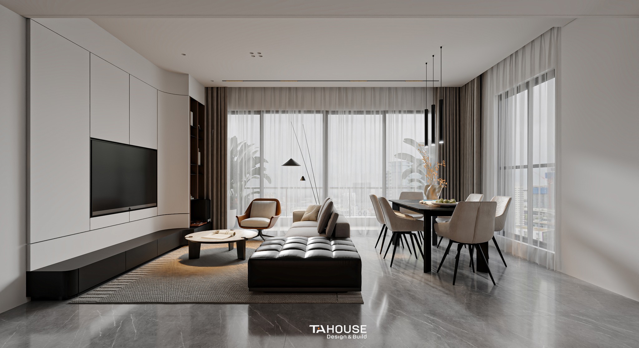 Thiết kế nội thất chung cư quận 2 - Hiện đại tối giản