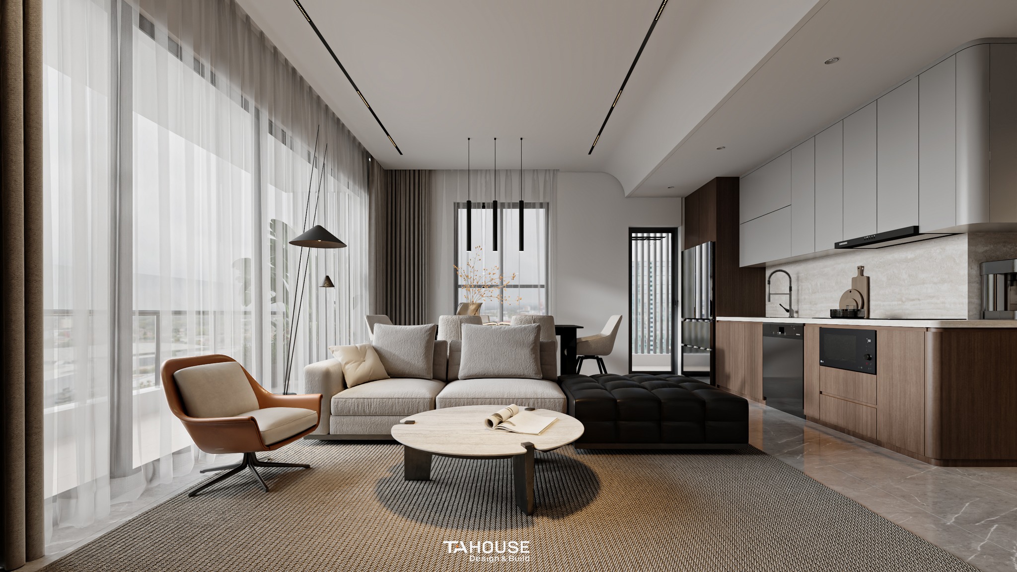 Thiết kế nội thất chung cư quận 2 - Hiện đại tối giản