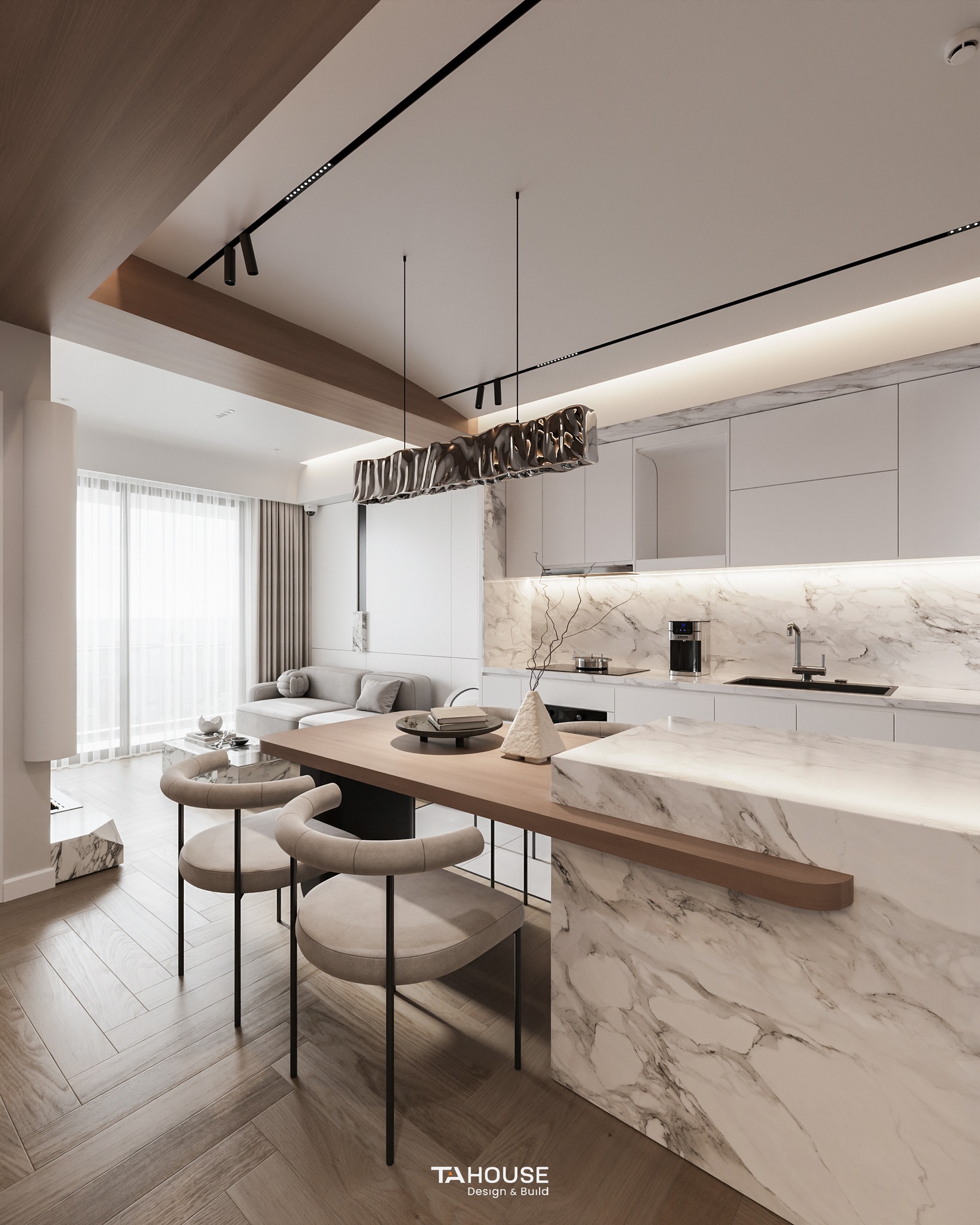 Thiết kế nội thất chung cư quận 2 - Hiện đại tối giản
