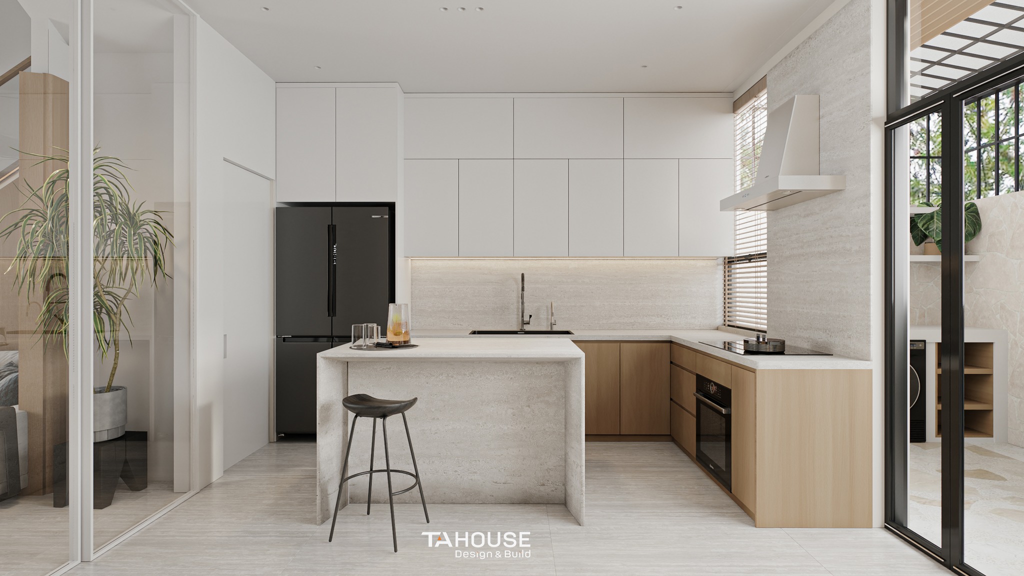 Xu hướng thiết kế tủ bếp căn hộ năm 2025 - TA HOUSE