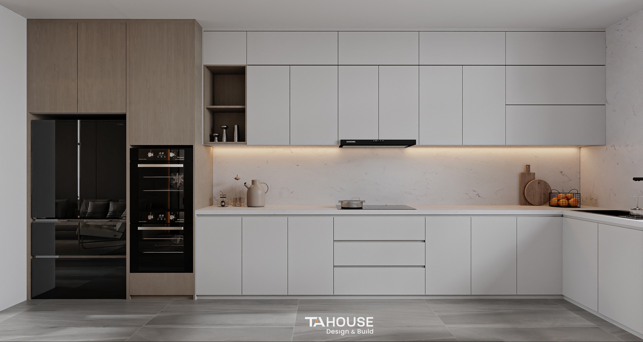 Thiết kế phòng khách nhà phố quận 7 hiện đại – Ấn tượng từ cái nhìn đầu tiên