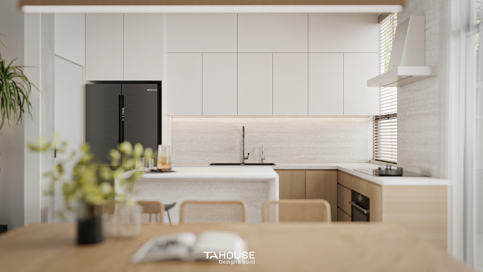 Thiết kế thi công nhà phố hiện đại quận 7 - TA HOUSE