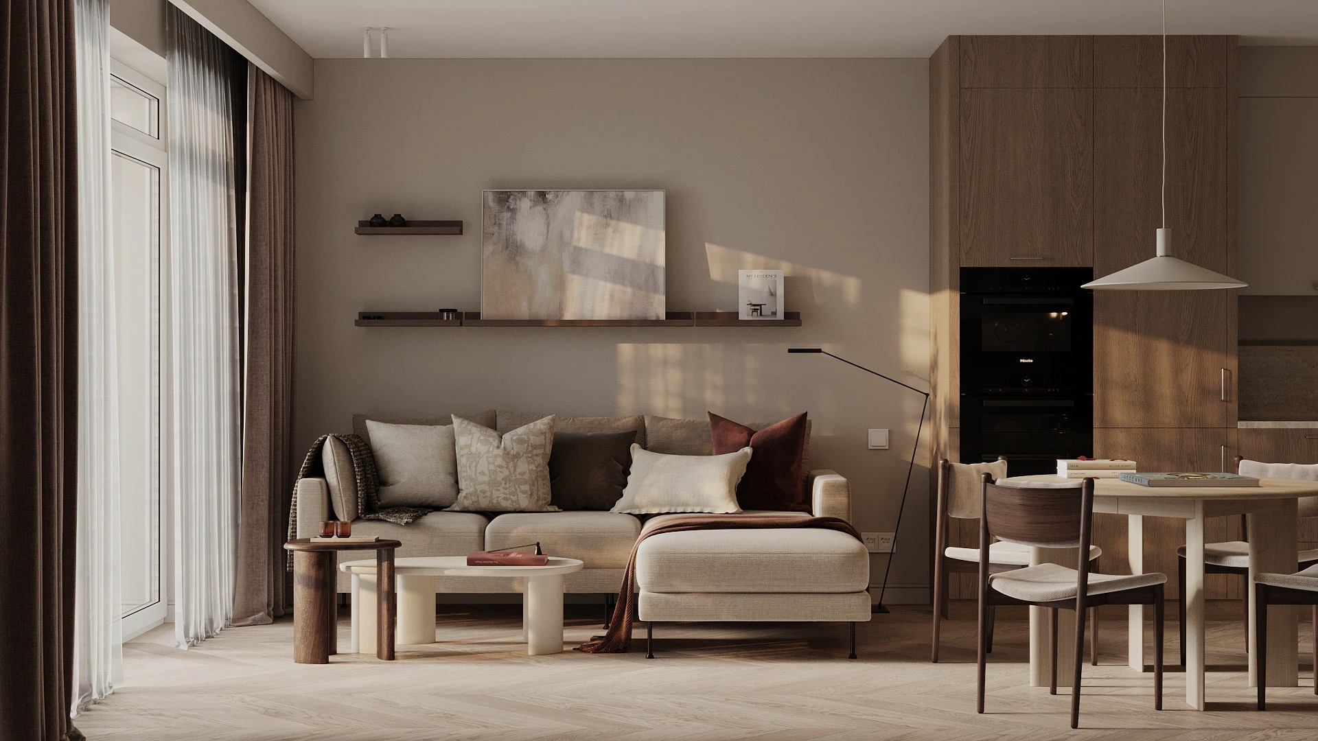 Ý tưởng trang trí phòng khách The Infiniti Riviera Point quận 7