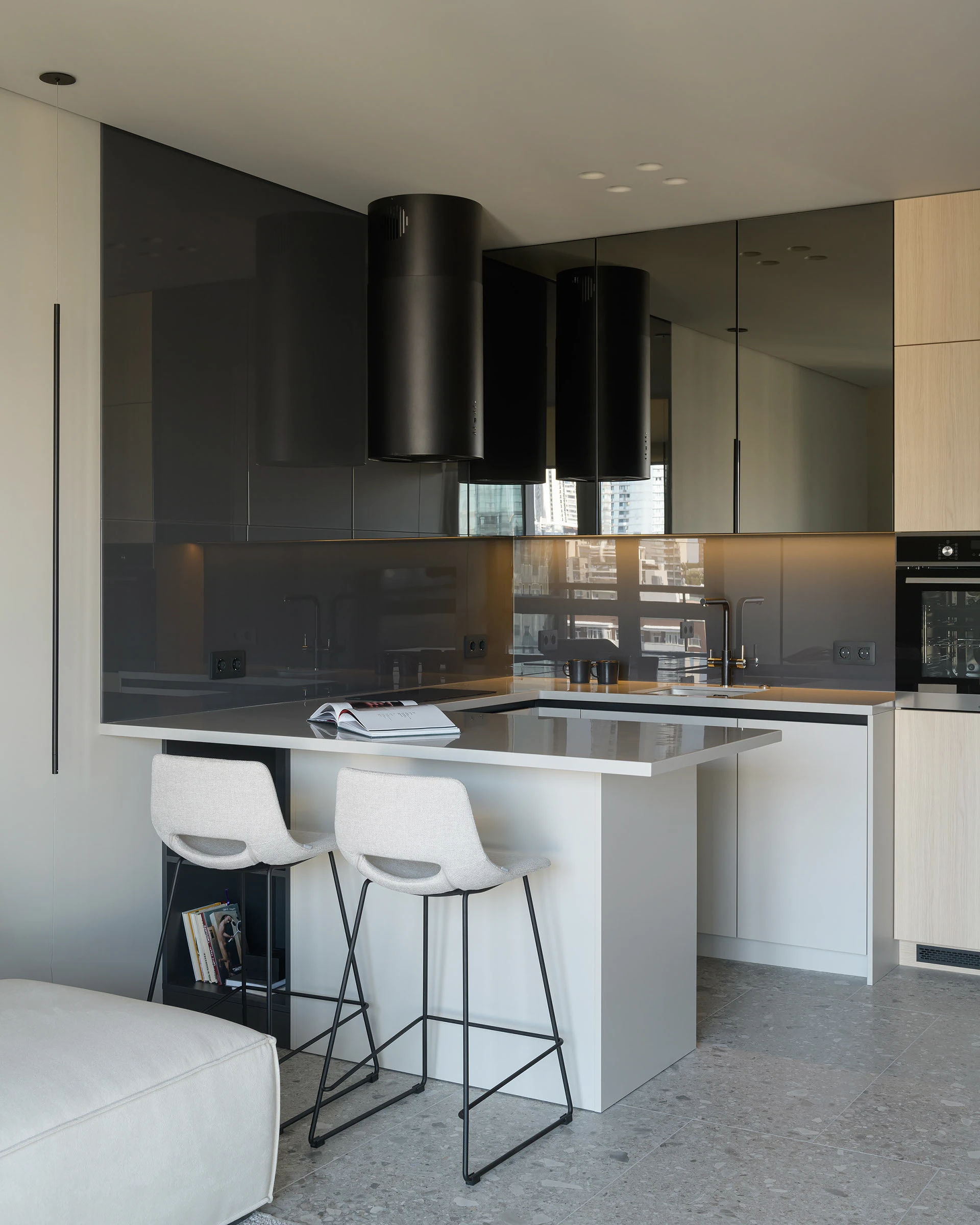 Tủ bếp tối giản căn hộ nhỏ | TA HOUSE tủ bếp tối giản